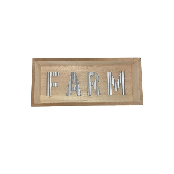 WOOD BOX SIGN~"FARM" Decor Decoration Home - Picture 2 of 5